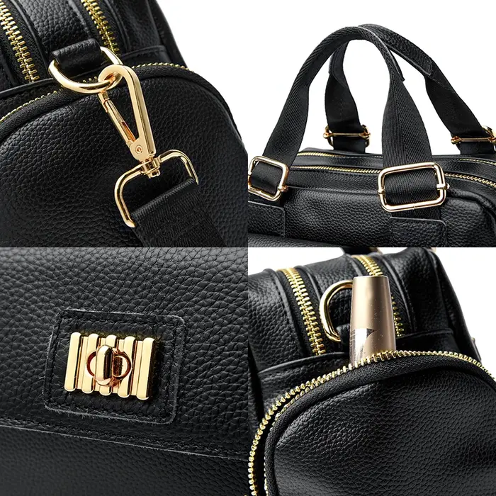 Sac à main en cuir souple de grande capacité pour femmes