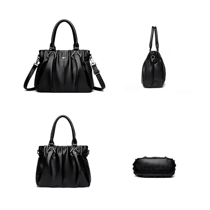 Sacs à main en cuir souple véritable pour femmes, sacs fourre-tout décontractés, sacs à main de créa