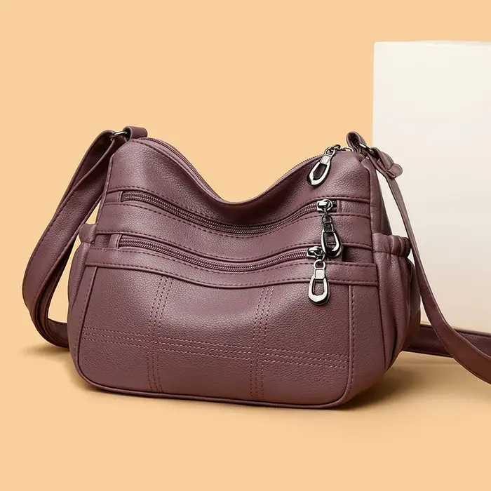 Sac à main en cuir souple pour femme
