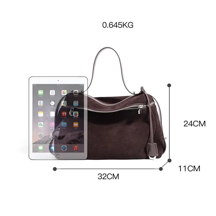 Sac à main Premium 2025 automne hiver daim cuir Boston sac épaule sac à bandoulière femmes minimaliste déplacements tendance polyvalent sac