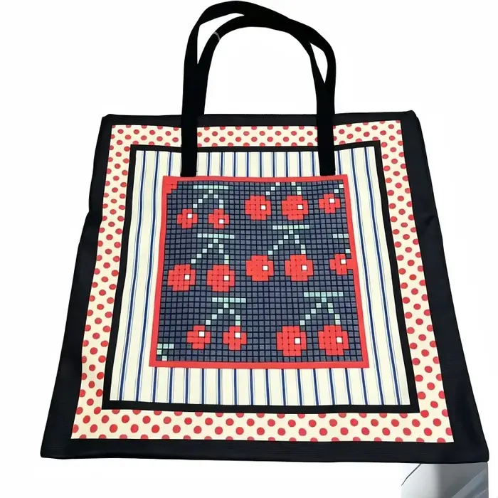 Sacs en toile carrés, sacs de shopping décontractés