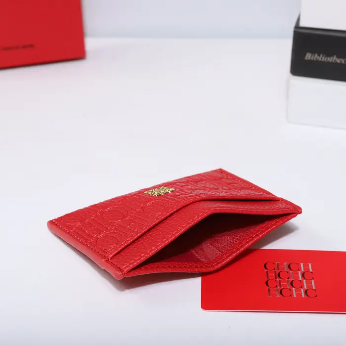 Porte-cartes en cuir PU gaufré CH