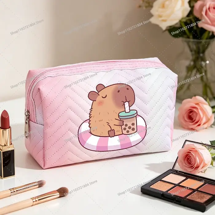 Trousse de Maquillage Capibara Attrayante pour Femmes