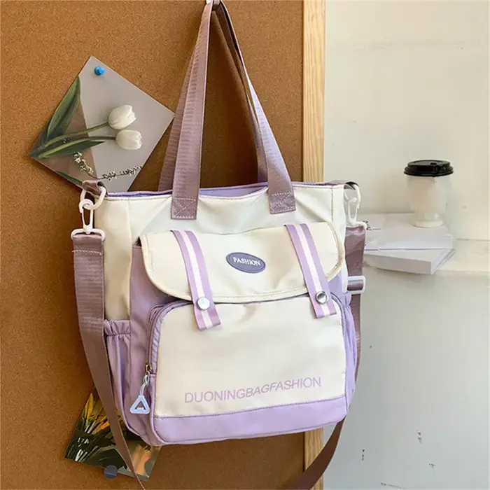 Sac fourre-tout pour femmes, sac à main quotidien de grande capacité, sac à bandoulière seau de voyage, sac messager à la mode, sacs d'école de Camp