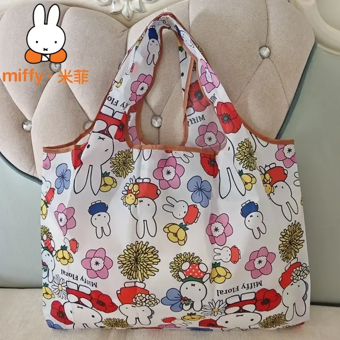 Sac de shopping Miffy, sac fourre-tout mignon Kawaii