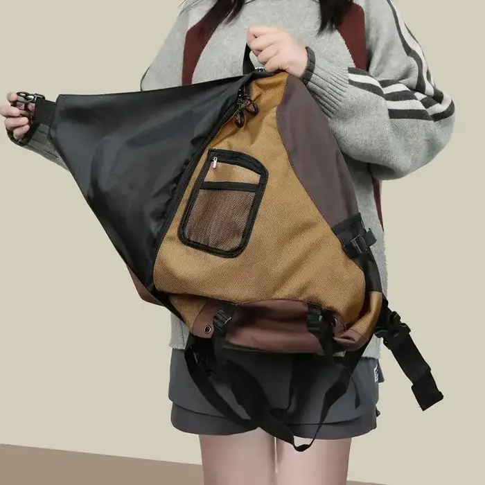 Sac à bandoulière en nylon léger portable