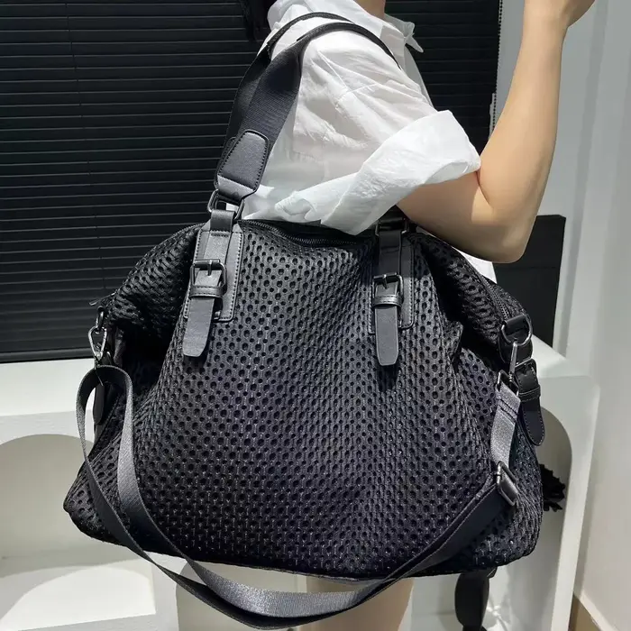 Grand sac de voyage en nylon imperméable pour femme