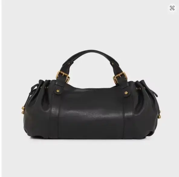 Sac fourre-tout vintage en cuir souple plissé avec cordon de serrage, grand sac à bandoulière simple