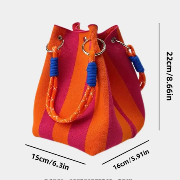 Sac à main rétro multicolore pour femme – Sac fourre-tout de grande capacité avec fermeture à boucle et bandoulière fixe durable pour le travail et les voyages
