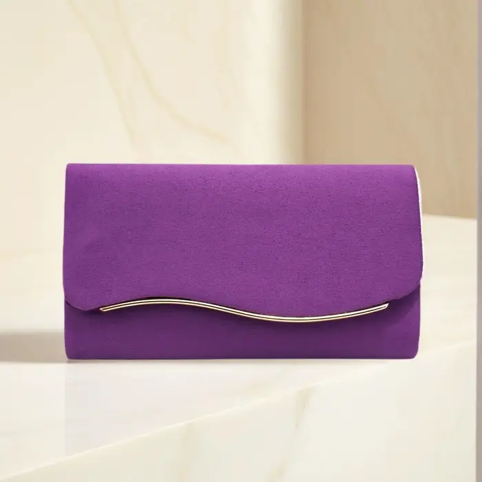 Sacs de soirée en velours de couleur rose pour femmes