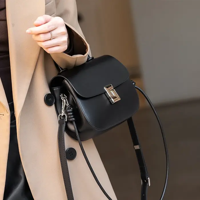 Sac à bandoulière en cuir de vache véritable pour femmes, léger, de luxe, rétro, petits sacs à main