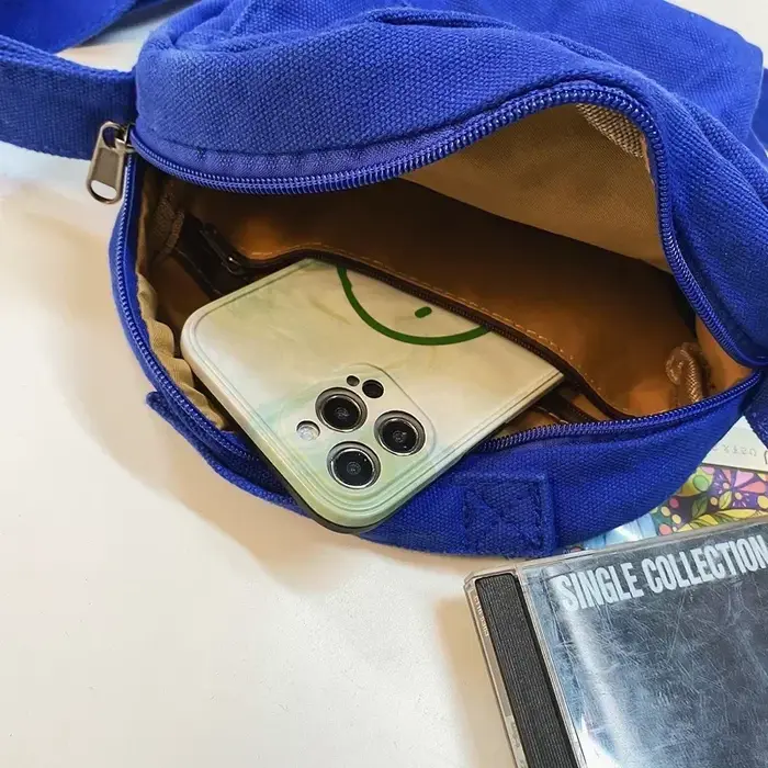 Petit sac à bandoulière en toile pour femme