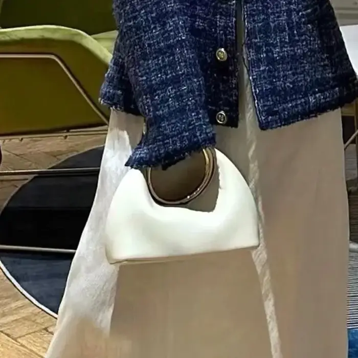 Mode Vintage anneau rond poignée marque sacs en cuir PU fourre-tout sac à bandoulière design sac à m