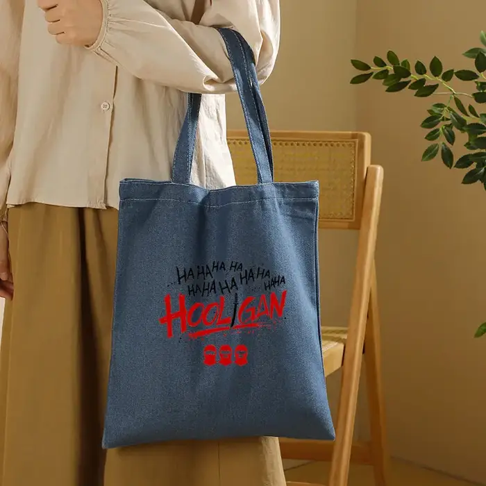 Sac fourre-tout en jean grande capacité pour femme