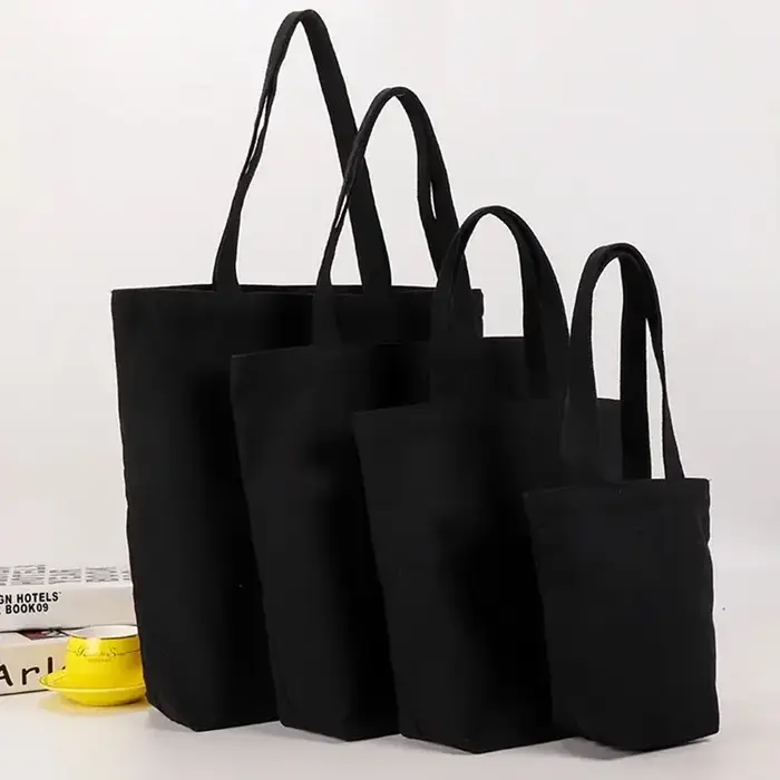 Sac à main en toile noire pour étudiant