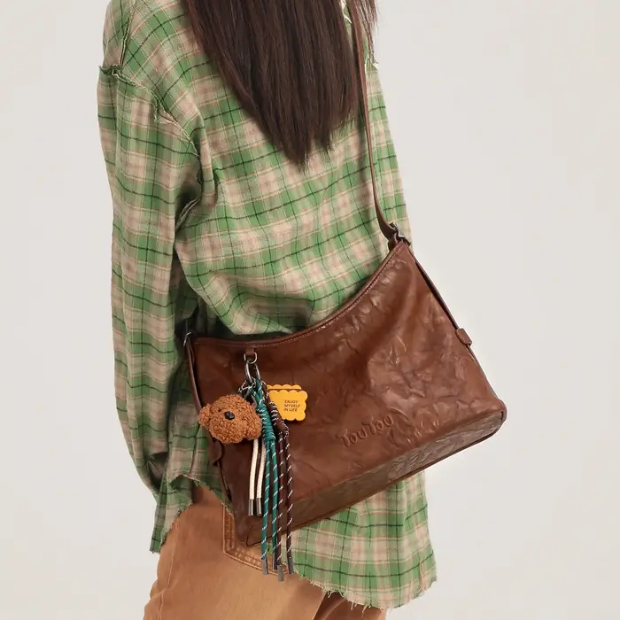 TOUTOU – sacs à bandoulière originaux pour femmes, sac fourre-tout imitant le cuir tanné végétal, sa