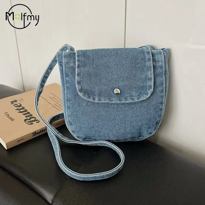 Sac à bandoulière en jean pour femme