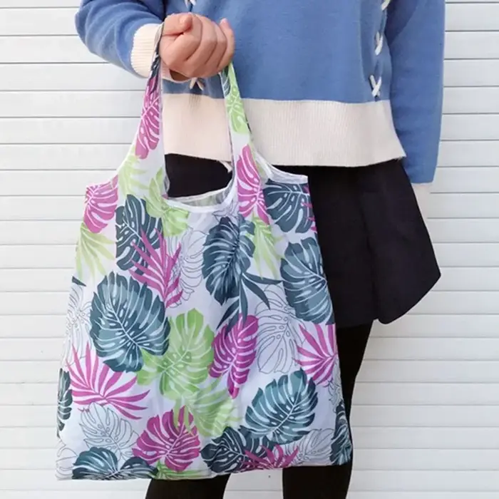 Sac de courses pliable et écologique imprimé à la mode