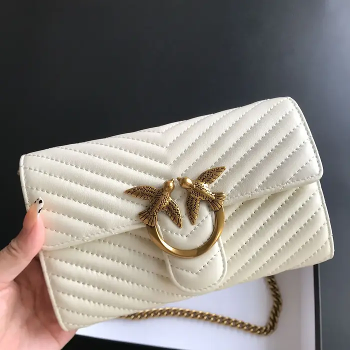 Nouveau sac en cuir véritable style Pinko