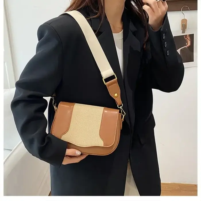 Sac à langer élégant en cuir