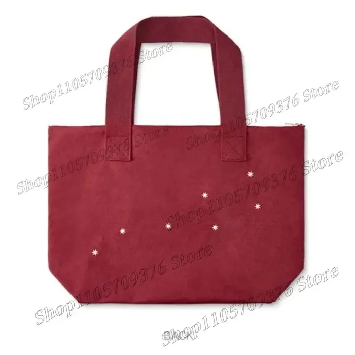 Sac fourre-tout en toile imprimé ARIRANG noir et rouge