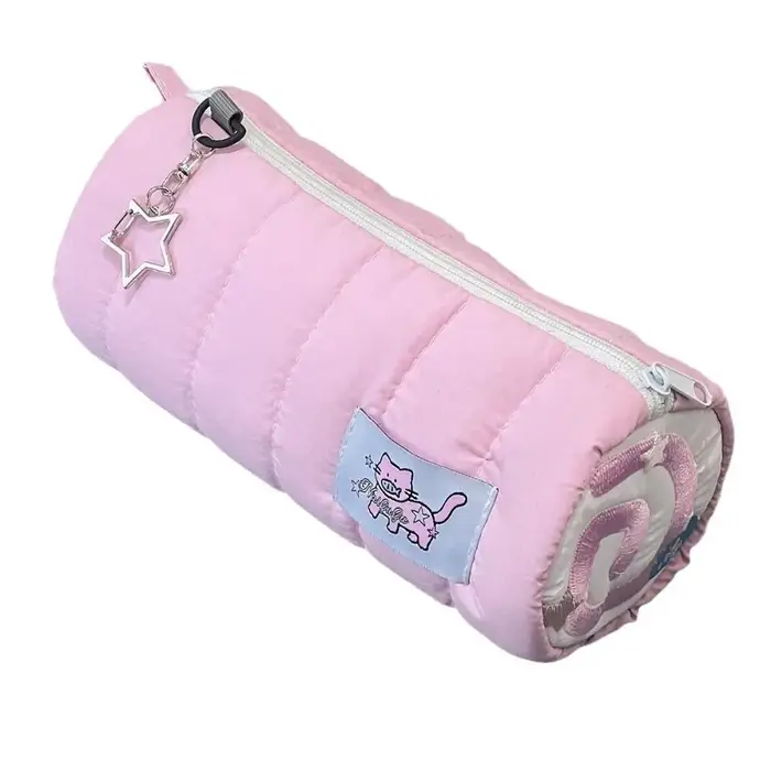 INS – sac à stylos rose de grande capacité