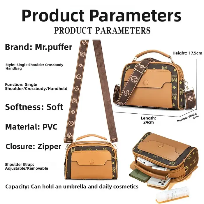 Sac à bandoulière grande capacité pour femme