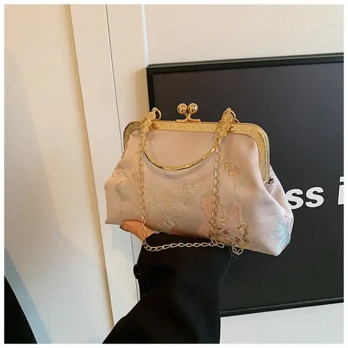 Sac à main en soie de Style chinois rétro