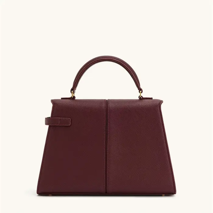 Sac à main femme JW PEI Elise, design tendance 2026, nouveau sac bordeaux, grand sac carré bandouliè