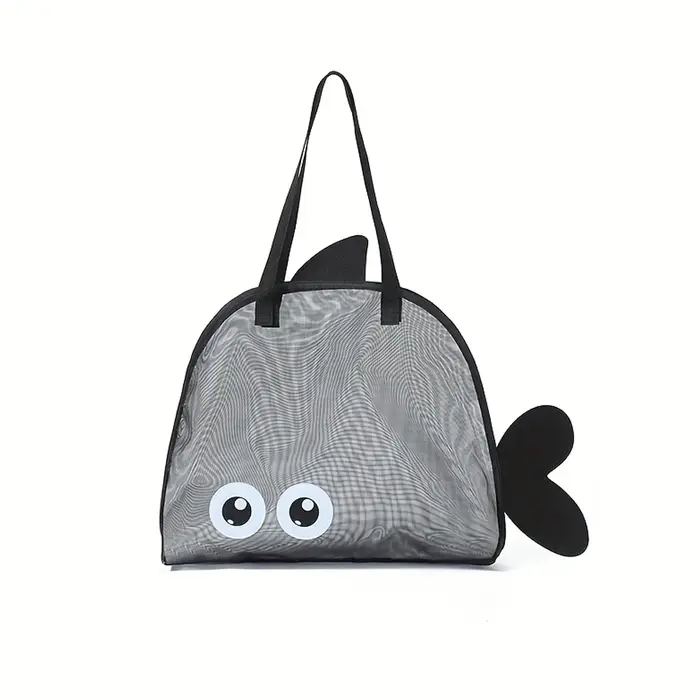 Sac de plage en filet, grand sac fourre-tout