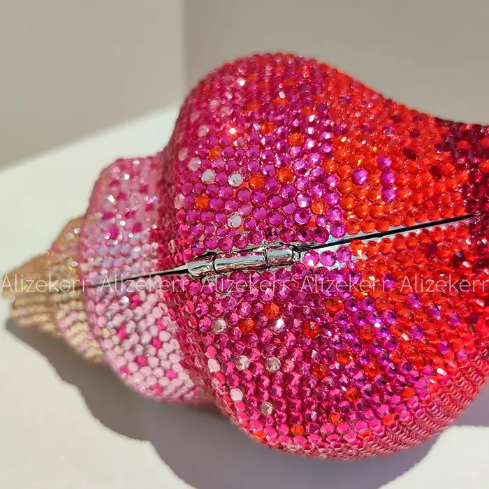 Sacs de soirée en cristal en forme de coquillage Alizekerr pour femmes, magnifiques sacs à main méta