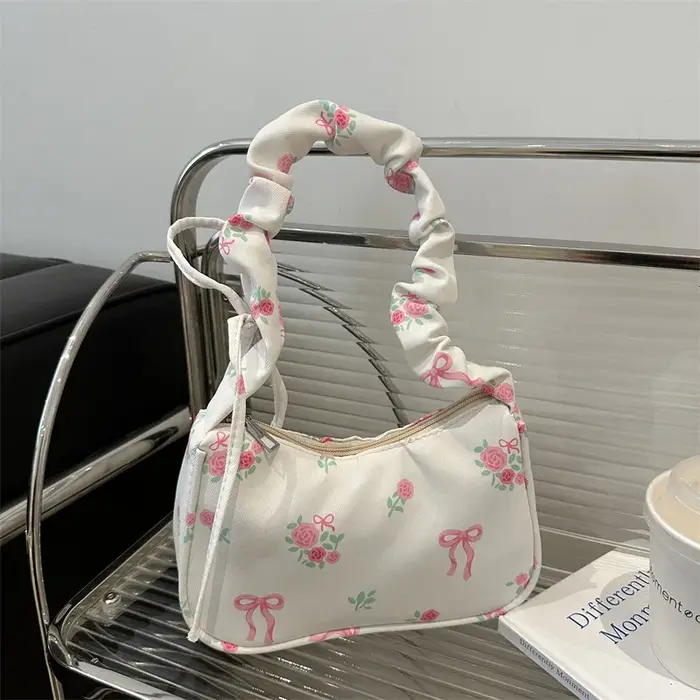 Sac en toile à fleurs douces et douces pour femmes