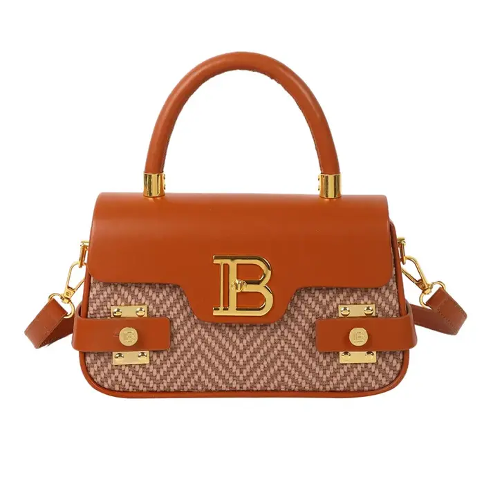 Sacs à couches classiques minimalistes pour femmes, sac à main élégant en cuir, sac de créateur vint