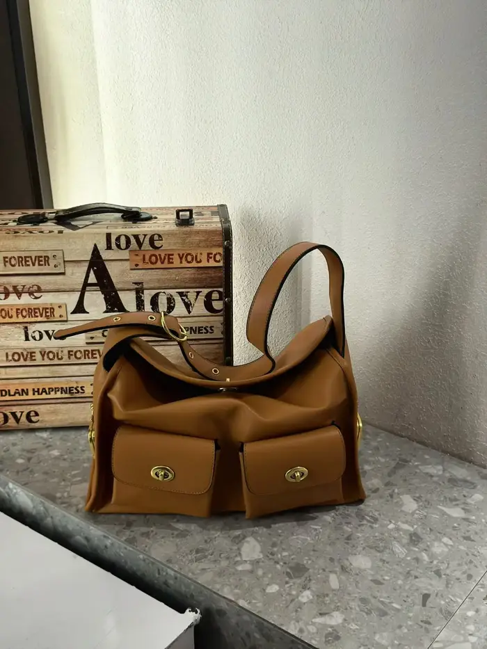 Sacs à main à bandoulière de style vintage pour femmes, sacs en cuir PU souple, grande capacité, fermeture à glissière, sac sous le bras, multi-poches, sac quotidien