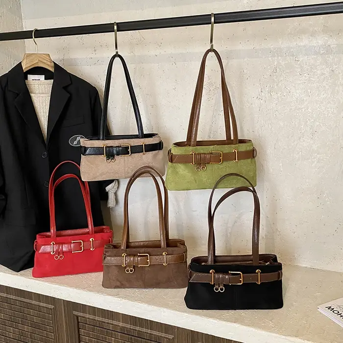 Sac à bandoulière de luxe en cuir PU pour femmes