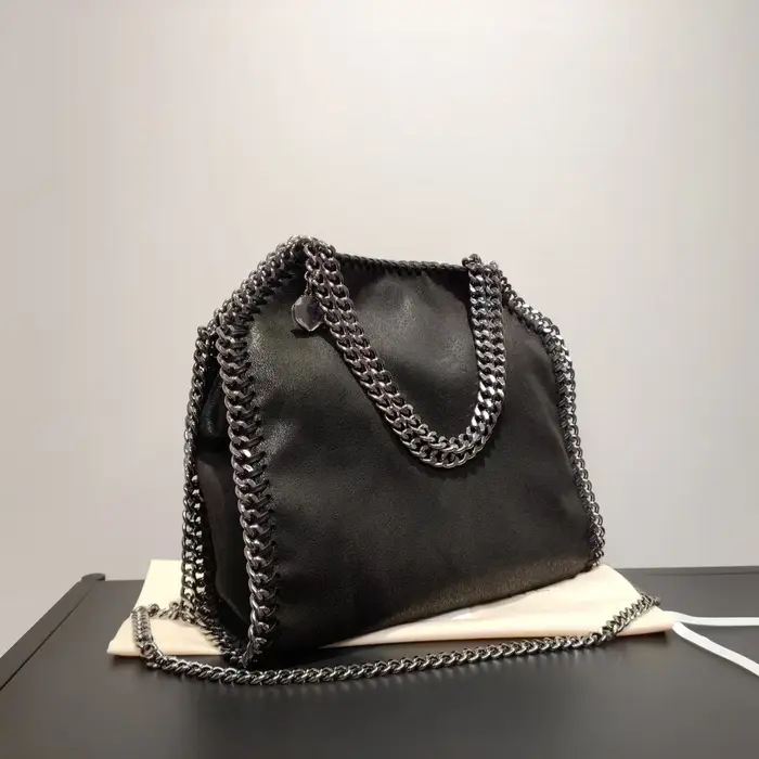 Sac à bandoulière/travers en faux daim écologique pour femme, tendance, à trois chaînes, pour les tr