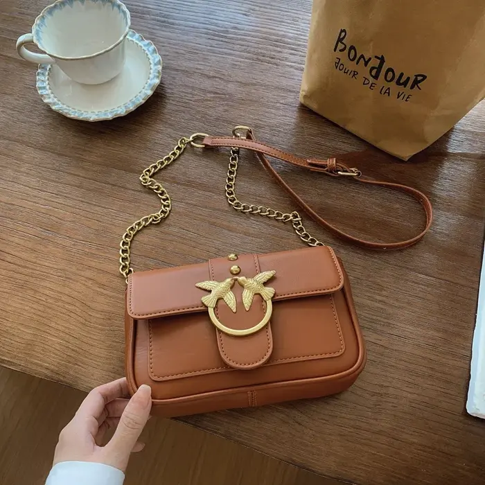 Sac à bandoulière en cuir de luxe pour femme