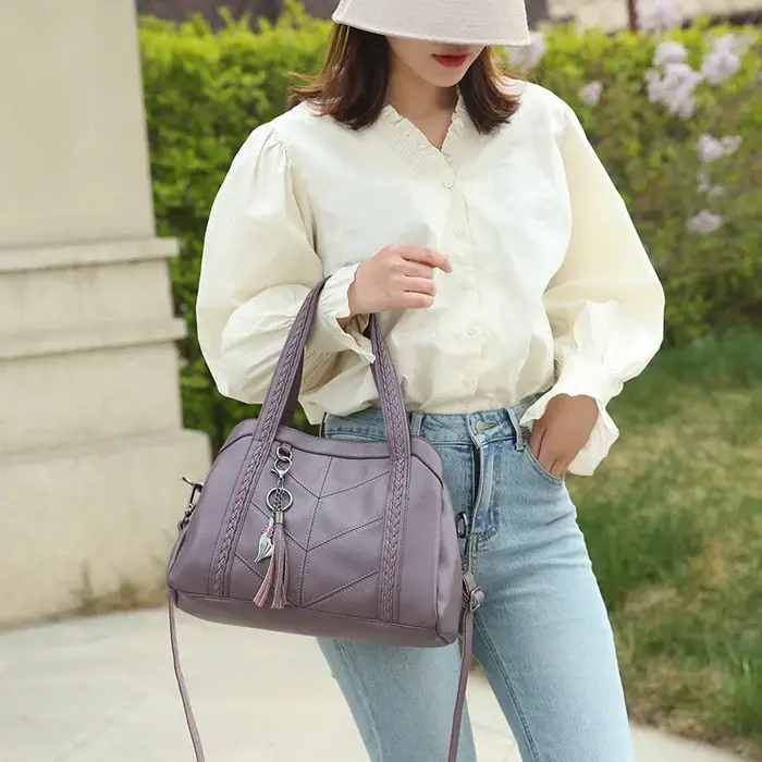 Sac A Main en cuir PU souple pour femme