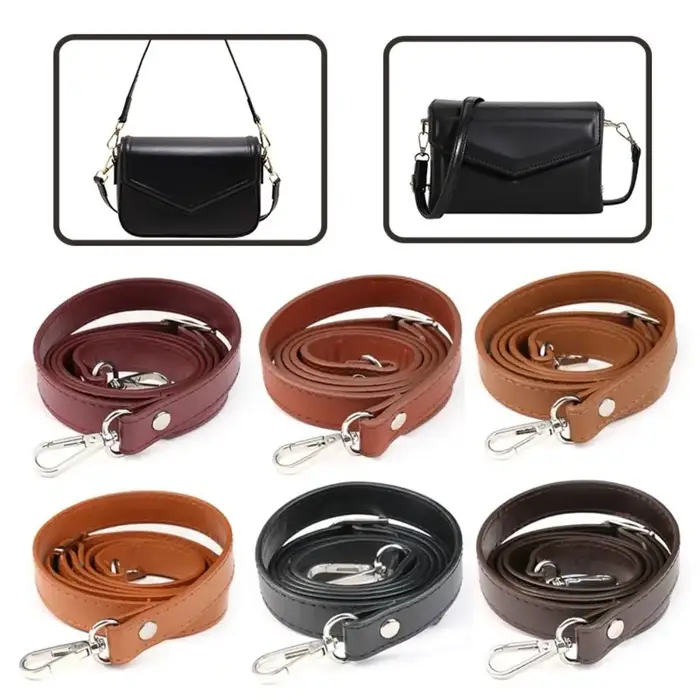 Sangle de sac en cuir réglable pour femme