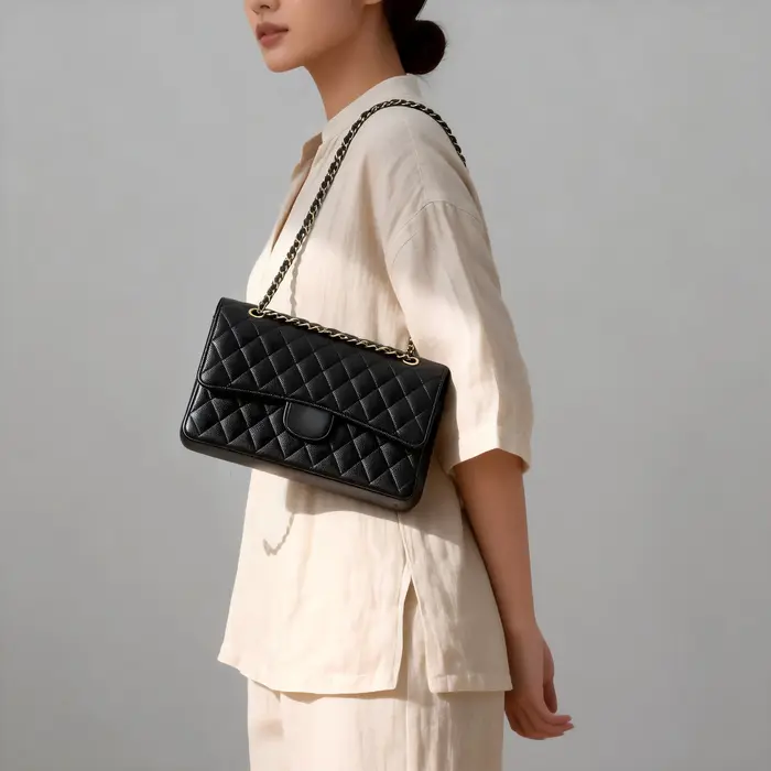 Nouveau sac bandoulière à chaîne pour femme, sac à rabat à motif diamanté, sac à main en cuir tendan