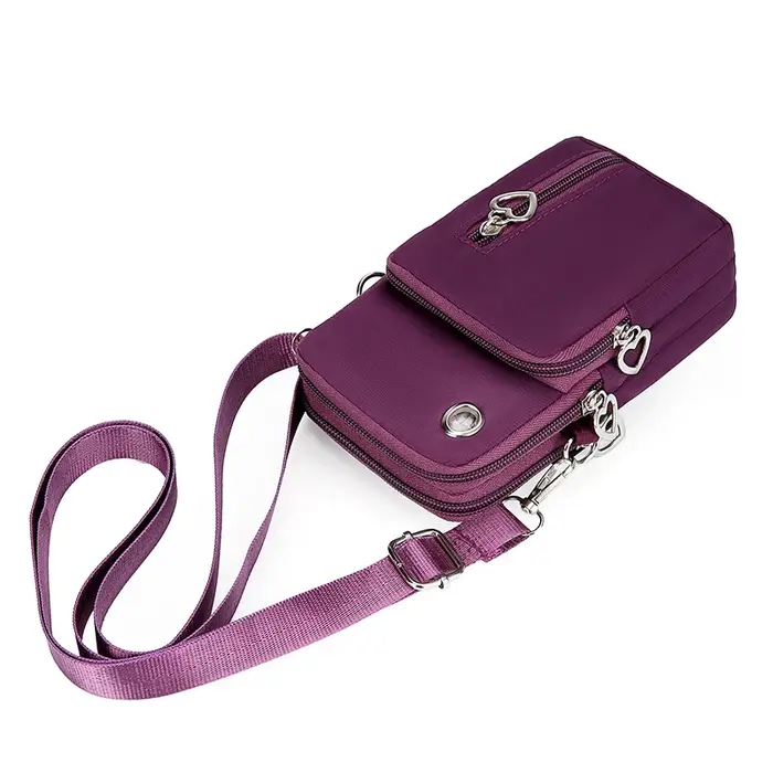 Sac à bandoulière compact pour femme – Peut contenir téléphone