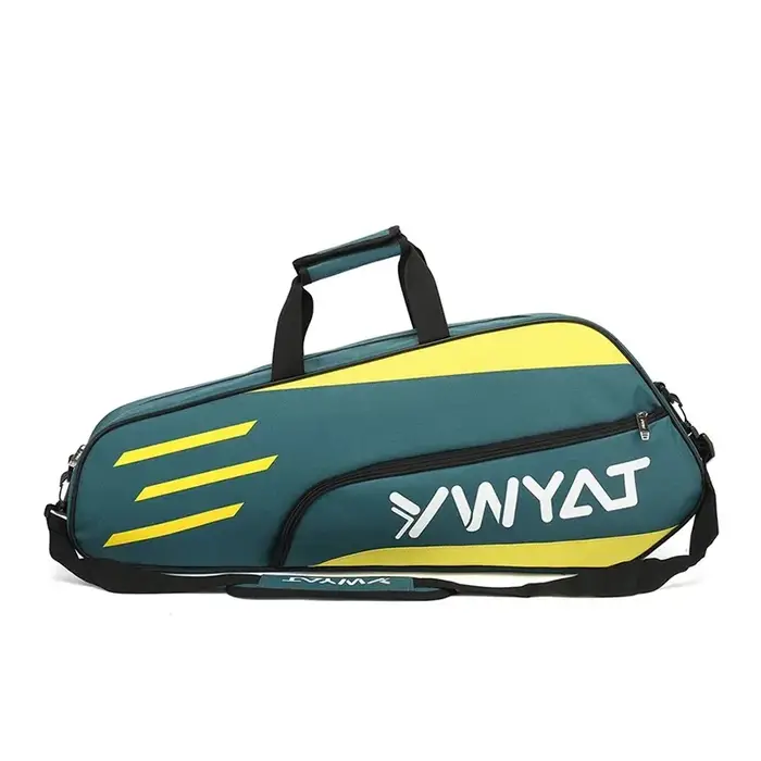 Sac de badminton à double ou simple bandoulière, sac à dos 3 pièces pour hommes et femmes, sac de raquette de badminton en filet, version épaissie
