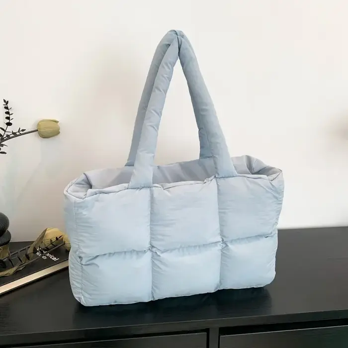 Sac matelassé à carreaux pour femmes, sacs à main rétro tendance, sac à bandoulière imperméable à ca