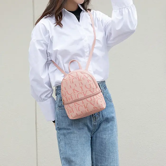Mini sac à dos mode rétro sac à bandoulière petit mignon sac à main en cuir PU