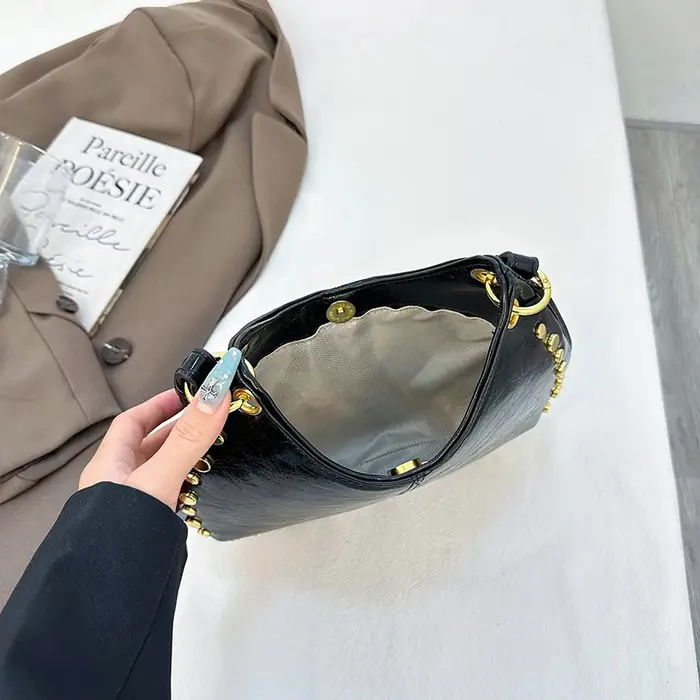 Sac à bandoulière demi-lune pour femmes