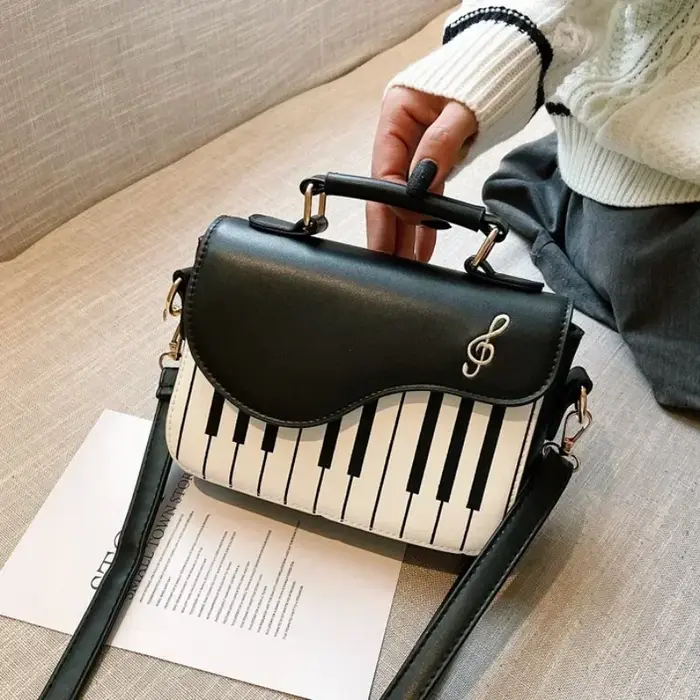 Sac à bandoulière pour femmes Design Piano coréen