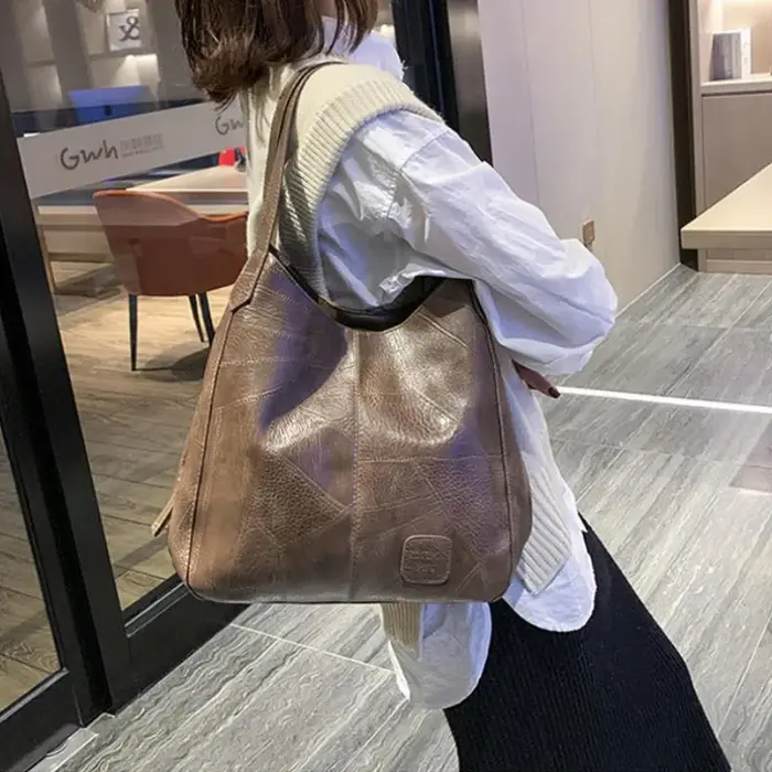Femmes Vintage sac à bandoulière Designers sacs à main en cuir PU femme luxe poignée supérieure Hobo