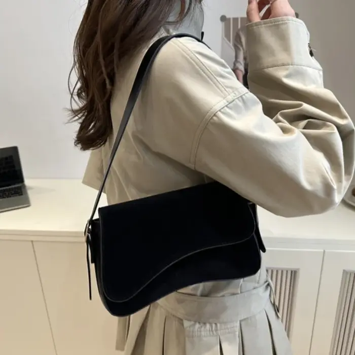 Sac à bandoulière en cuir PU pour femmes