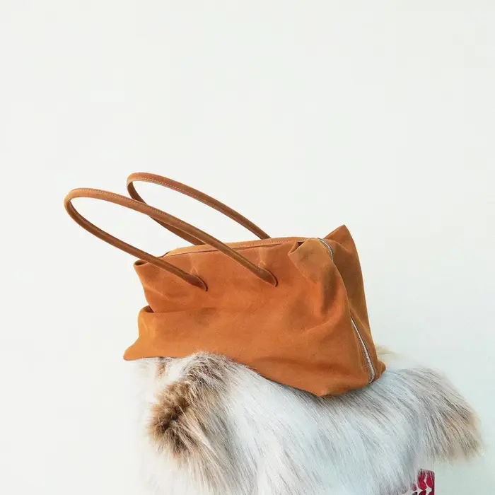 Sac fourre-tout en daim 40cm pour femmes