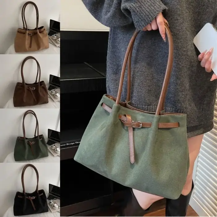 Sac à bandoulière en daim/cuir PU